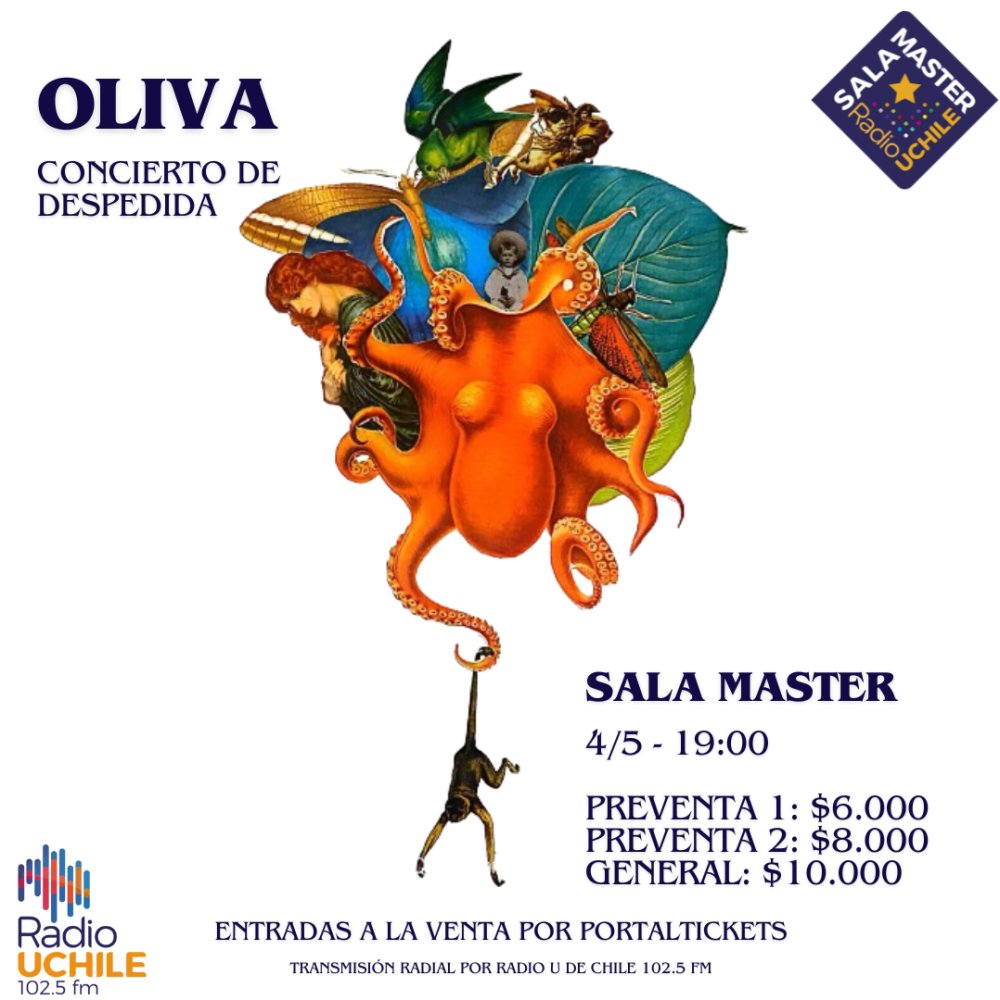 Flyer OLIVA EN SALA MASTER (CONCIERTO DE DESPEDIDA)